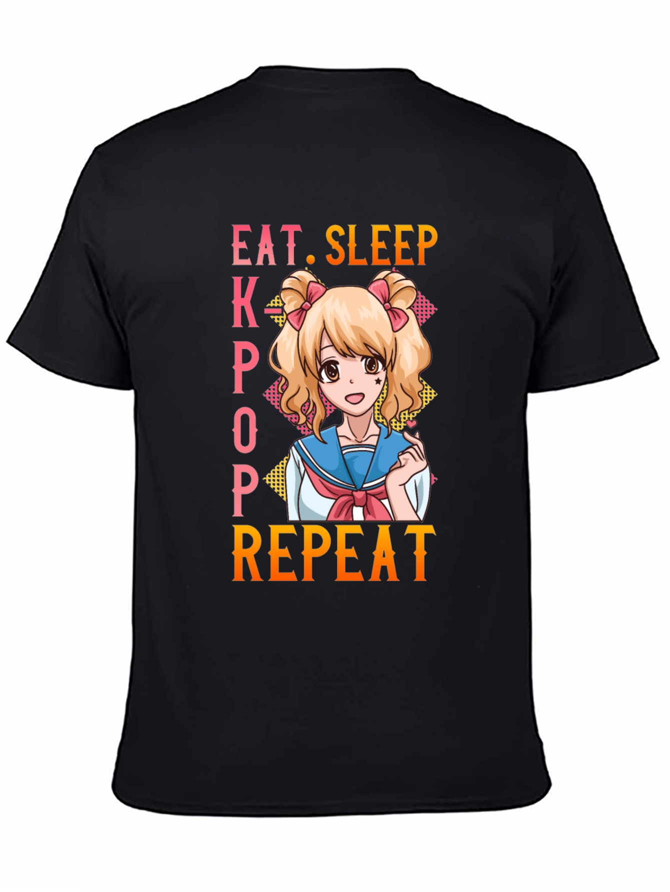 Eat Sleep Kpop Repeat Anime T-Shirt