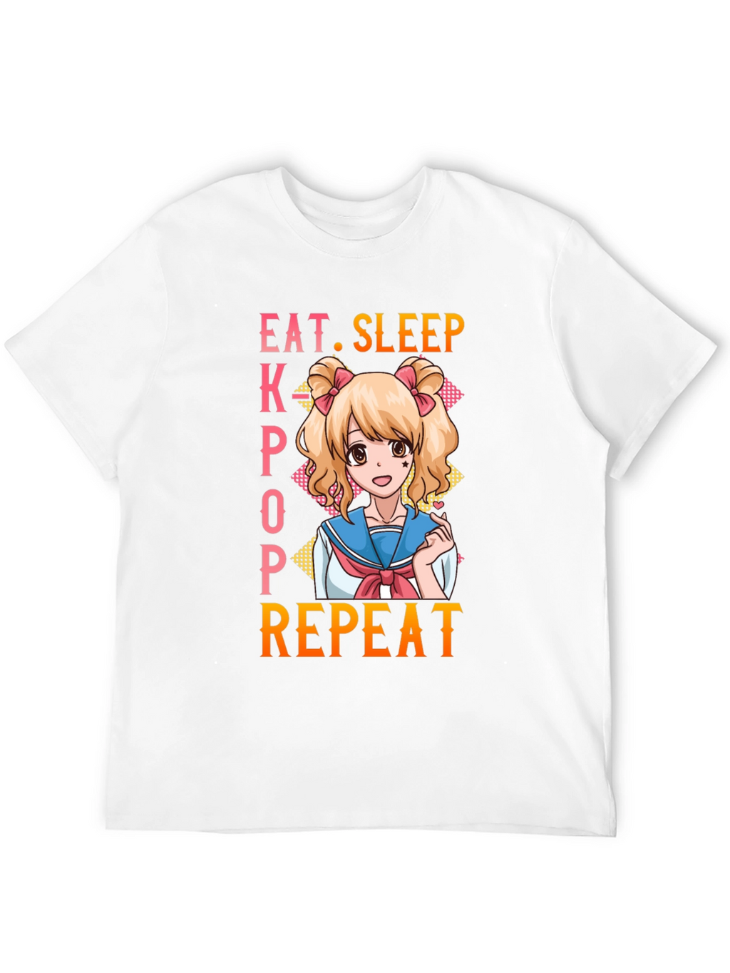 Eat Sleep Kpop Repeat Anime T-Shirt