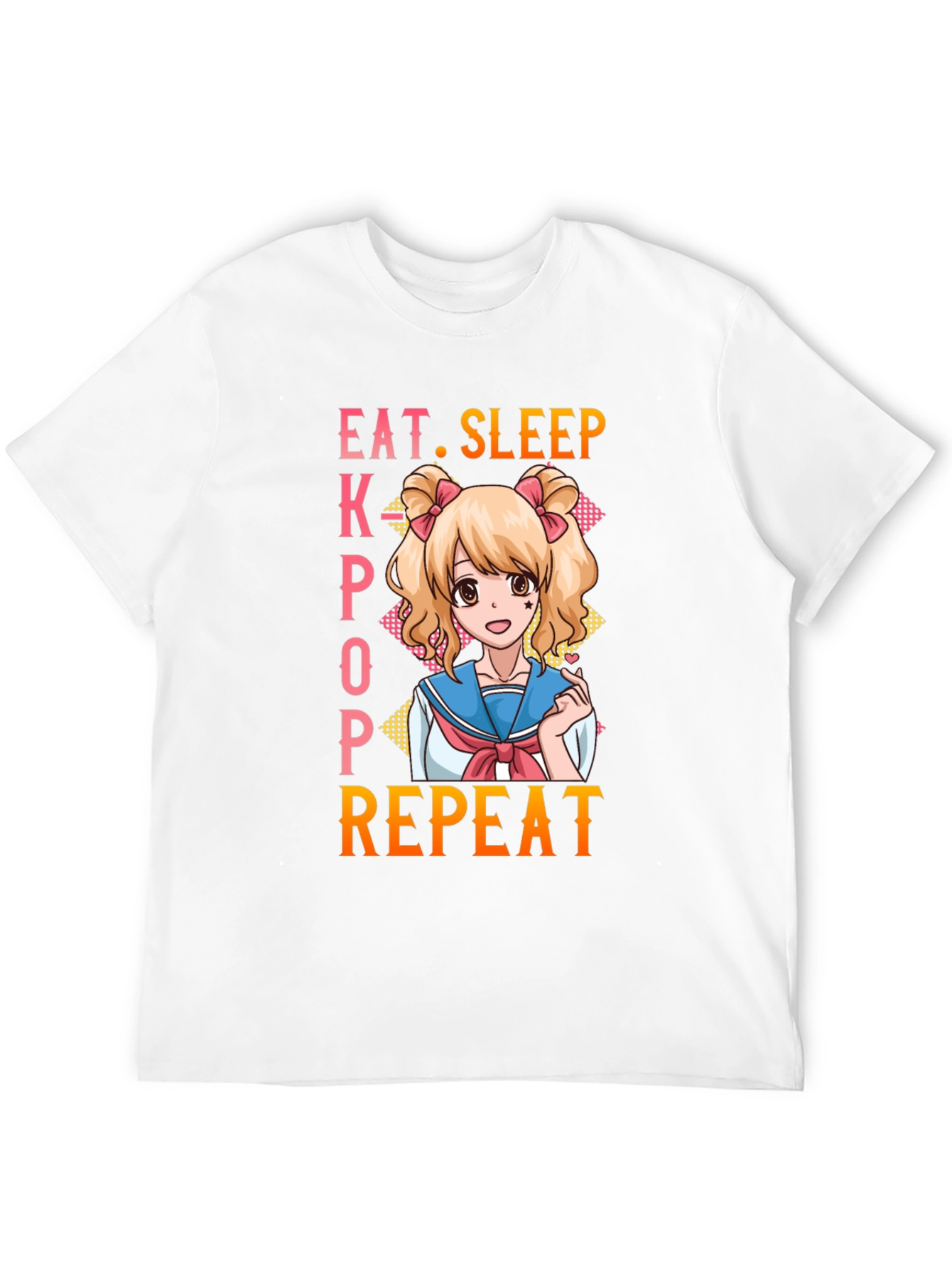 Eat Sleep Kpop Repeat Anime T-Shirt