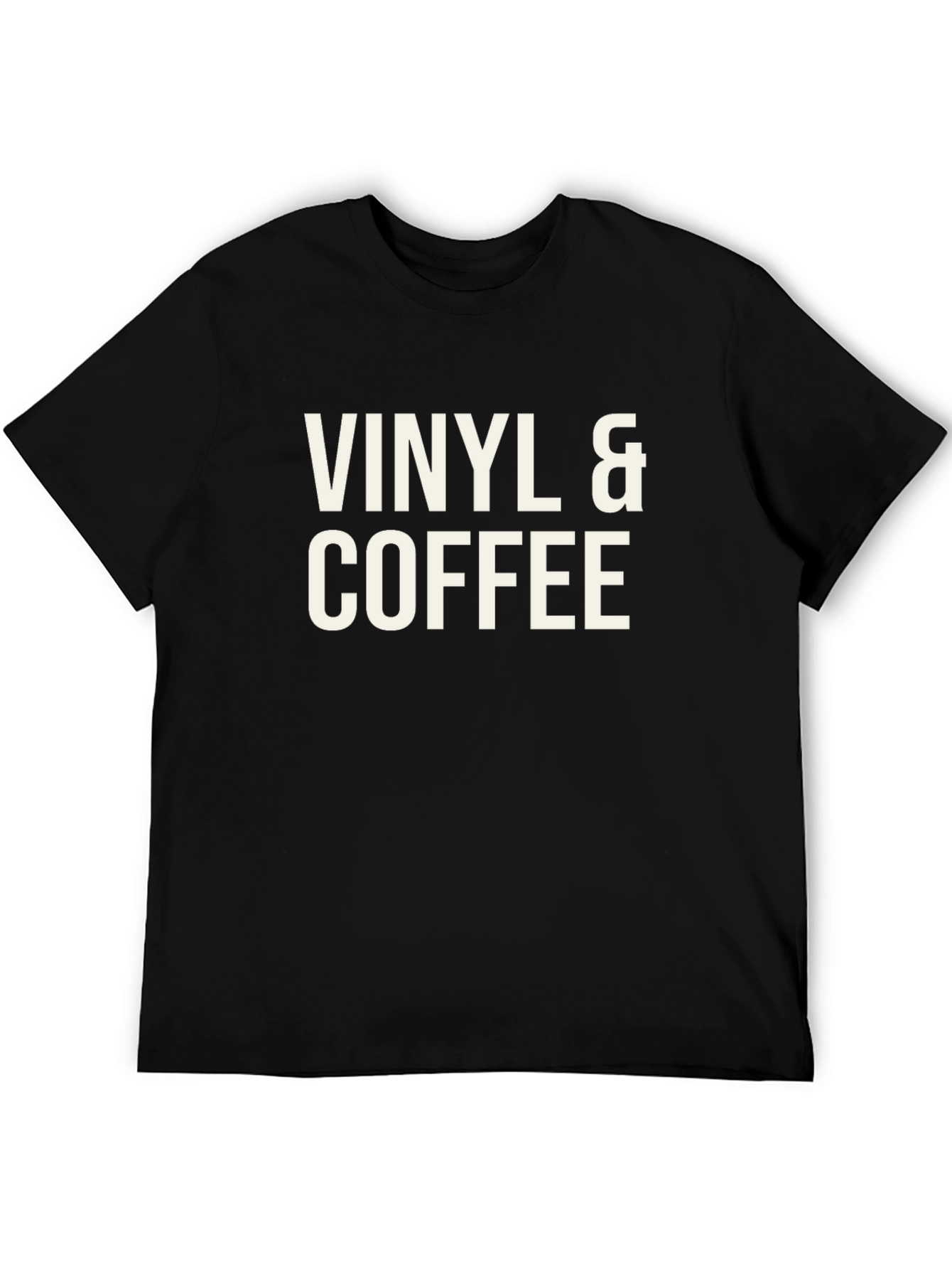 Vinyl & Coffee Black Graphic Tee