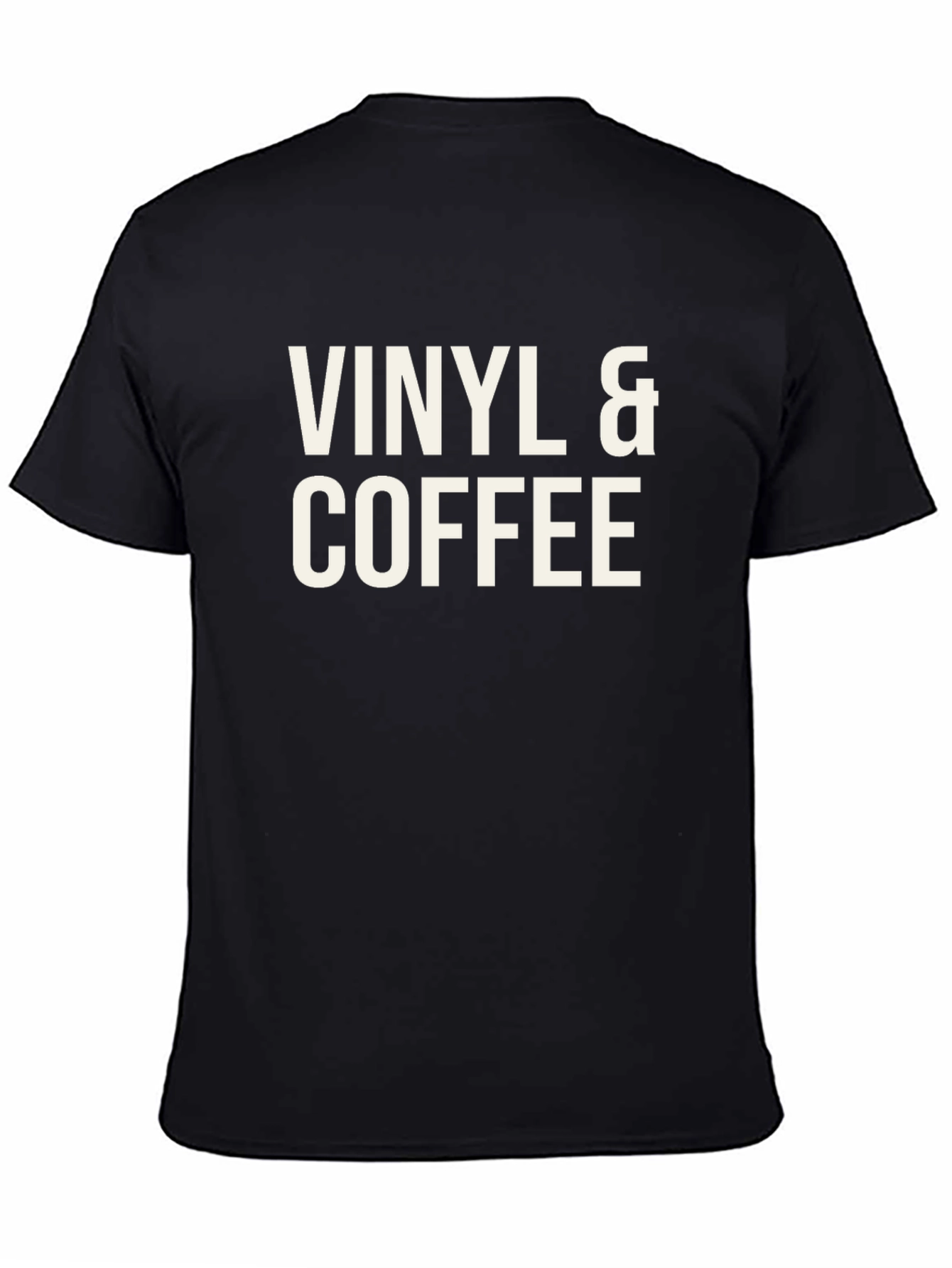 Vinyl & Coffee Black Graphic Tee