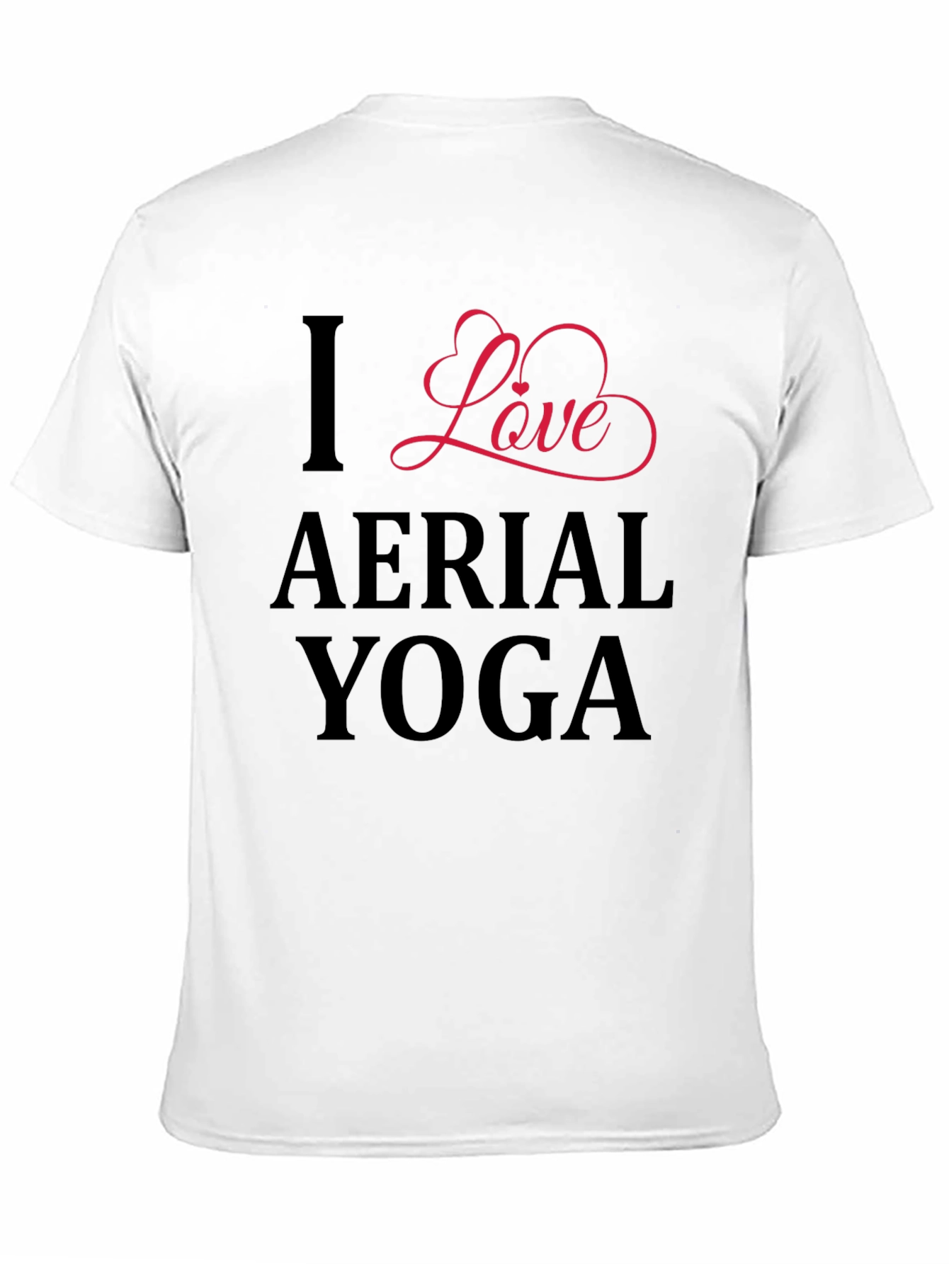 I Love Aerial Yoga - Black Graphic Tee