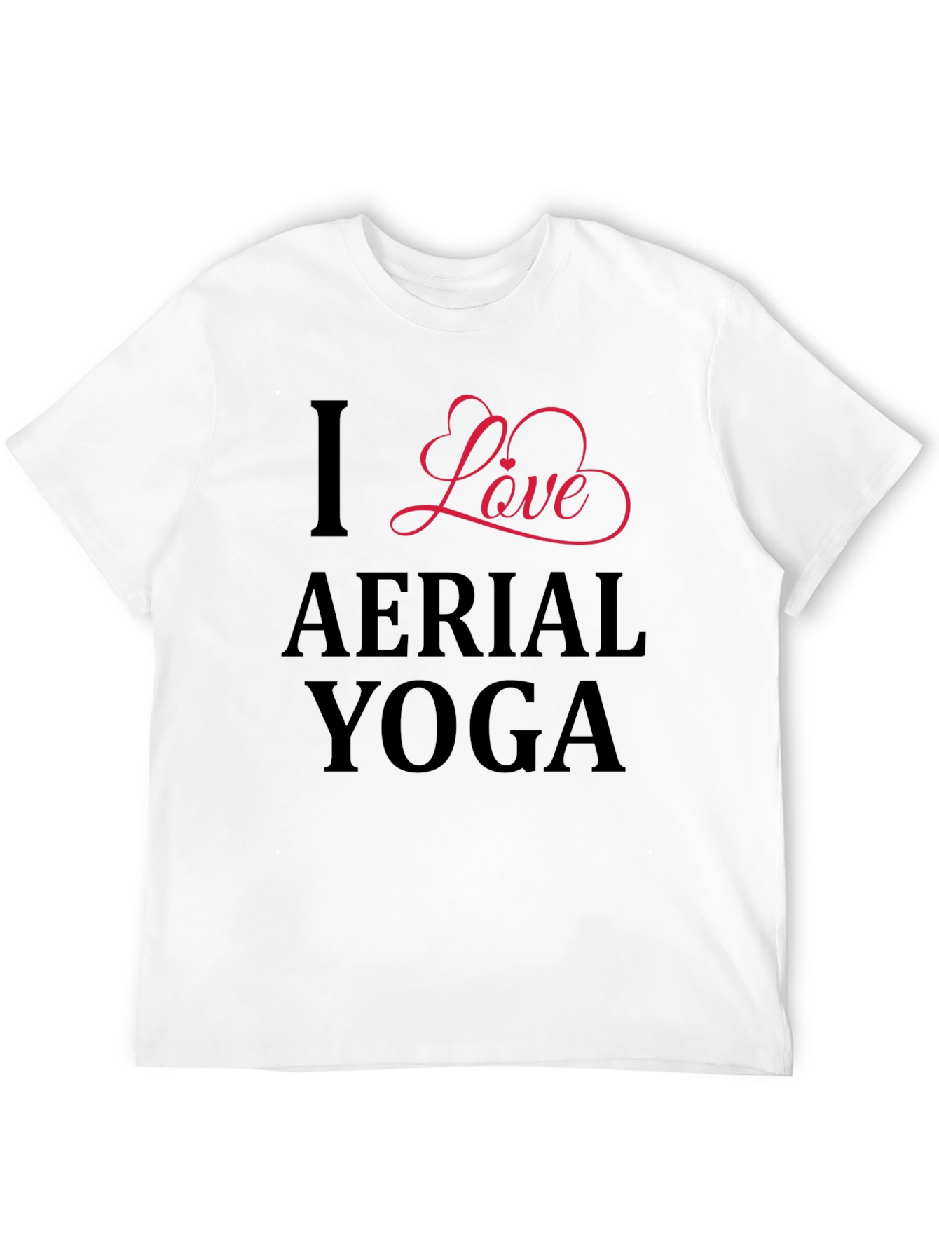 I Love Aerial Yoga - Black Graphic Tee