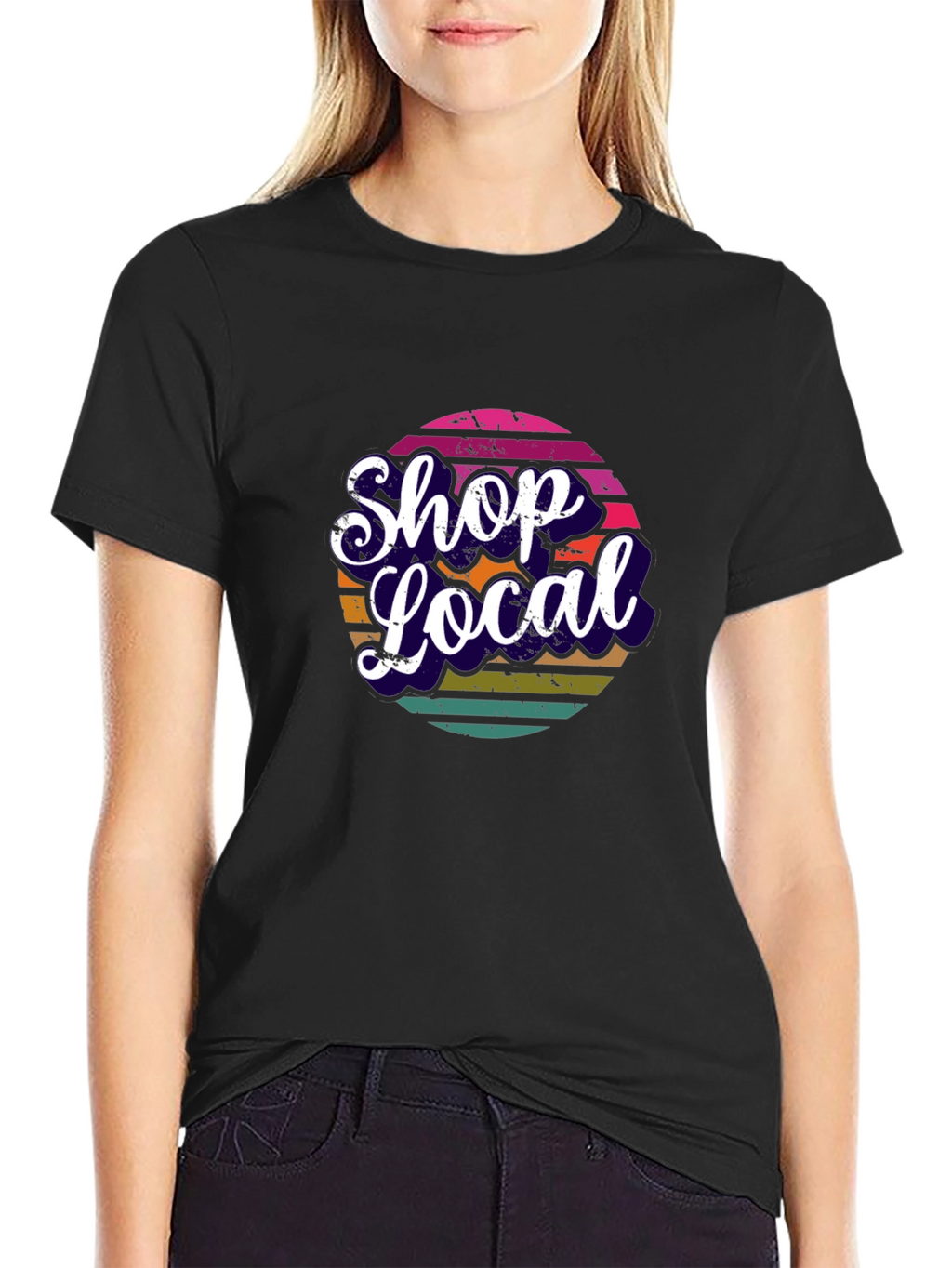 Shop Local Graphic Tee - Black
