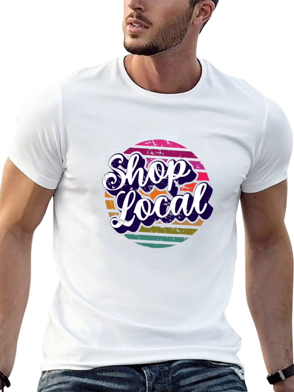 Shop Local Graphic Tee - Black
