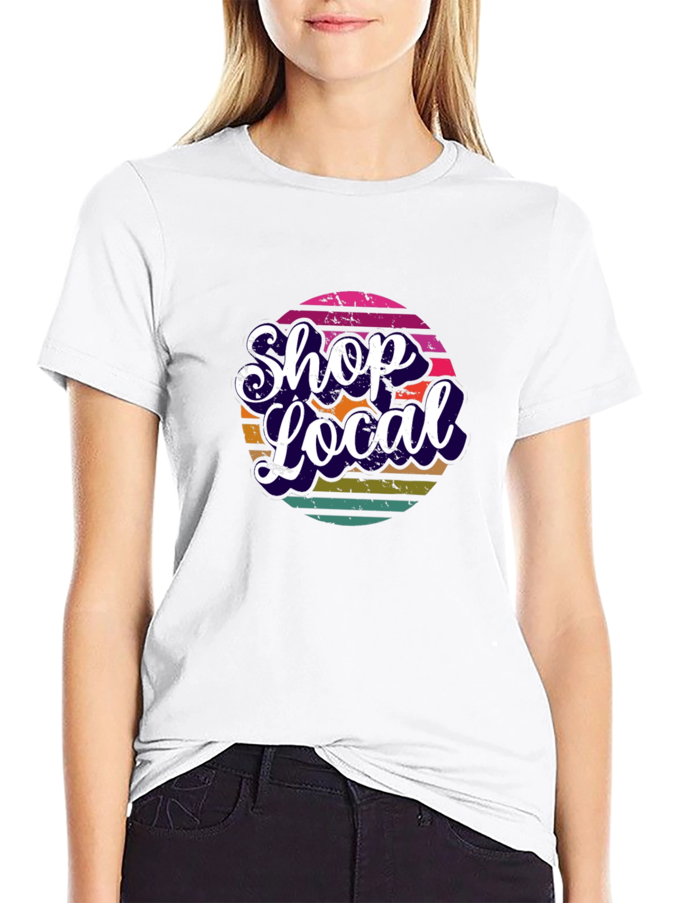 Shop Local Graphic Tee - Black