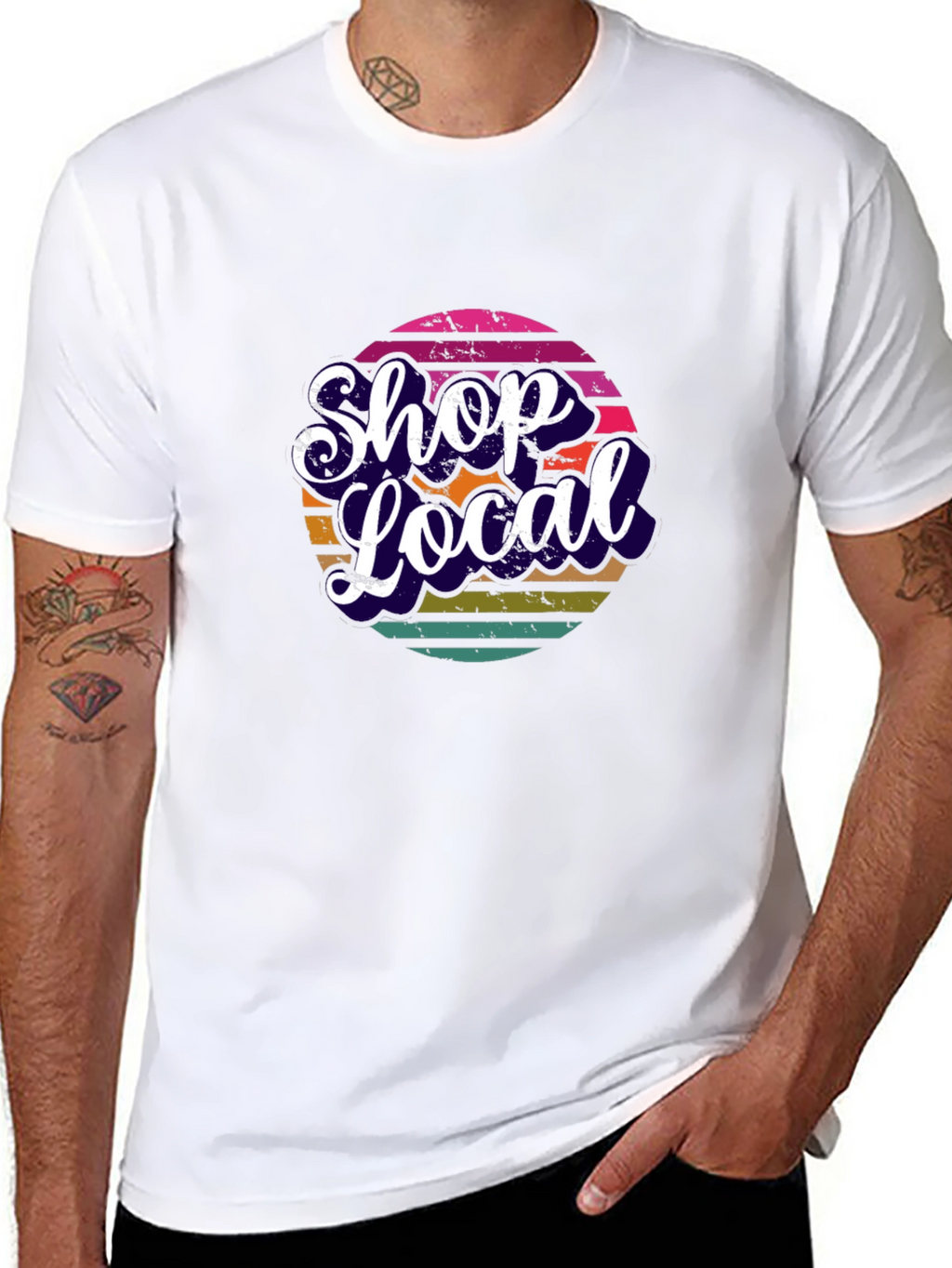 Shop Local Graphic Tee - Black