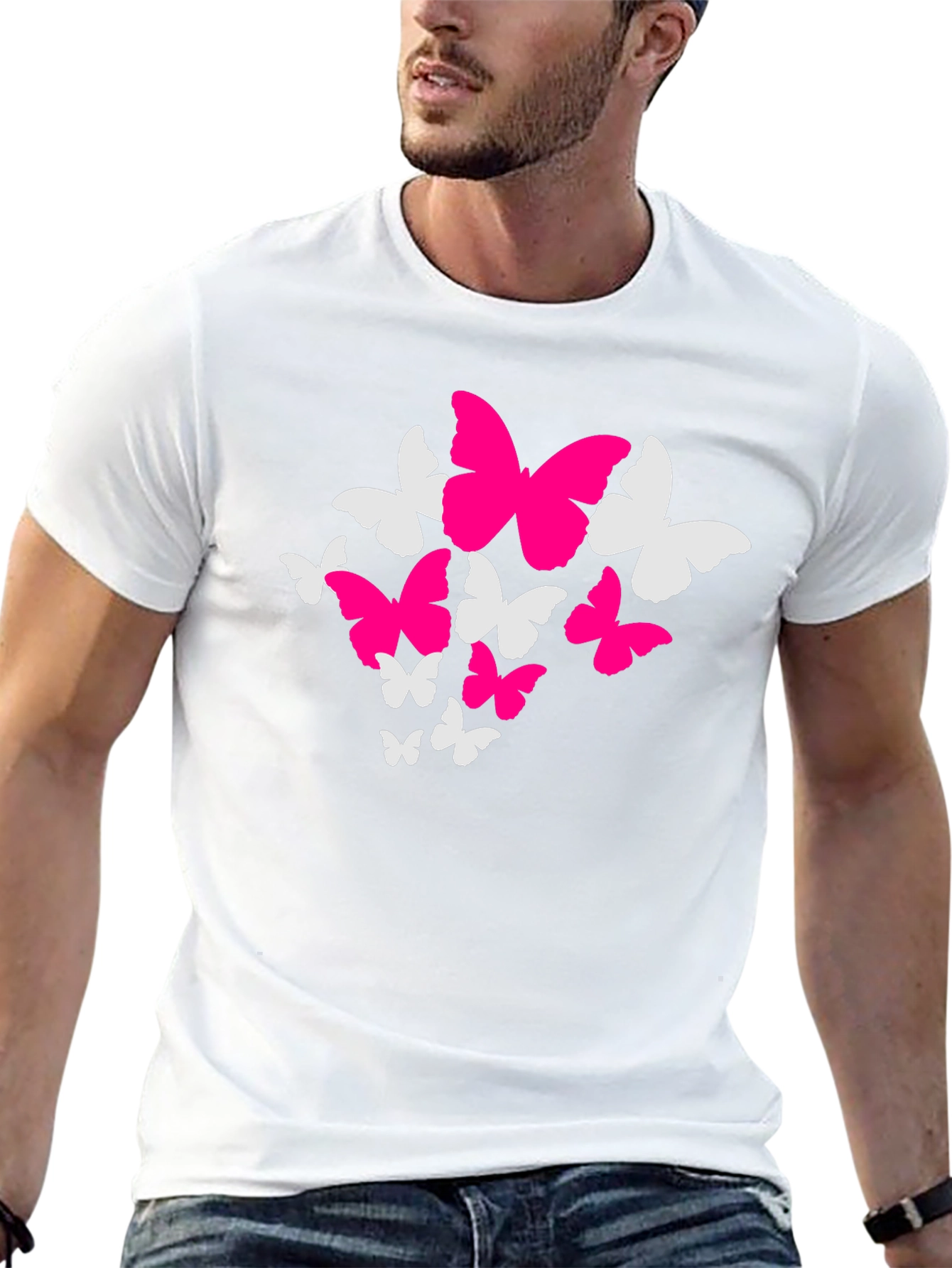 Butterfly Graphic T-Shirt - Black
