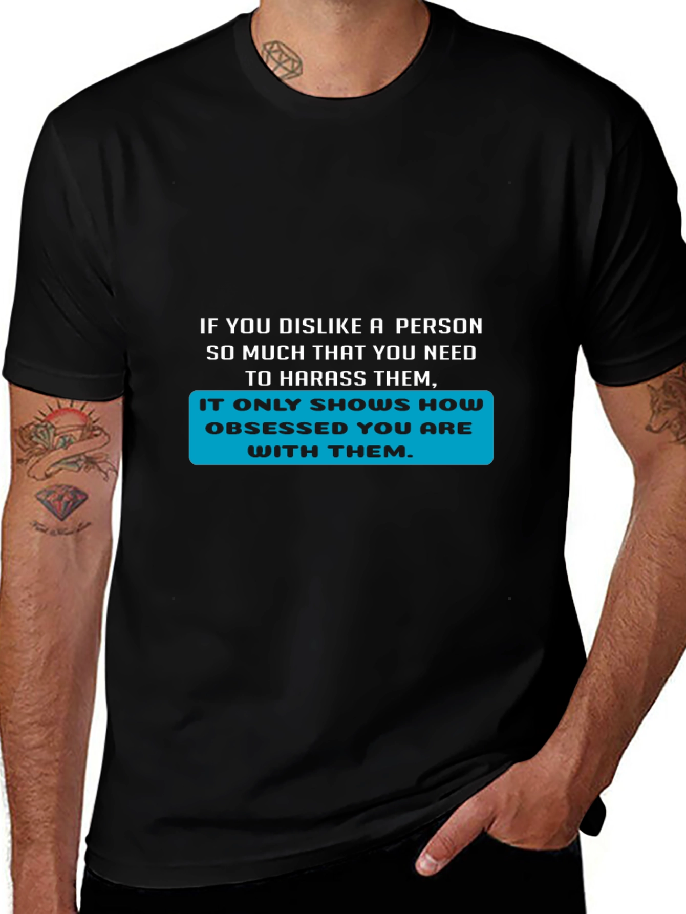 Obsessed Statement T-Shirt - Bold Text Design