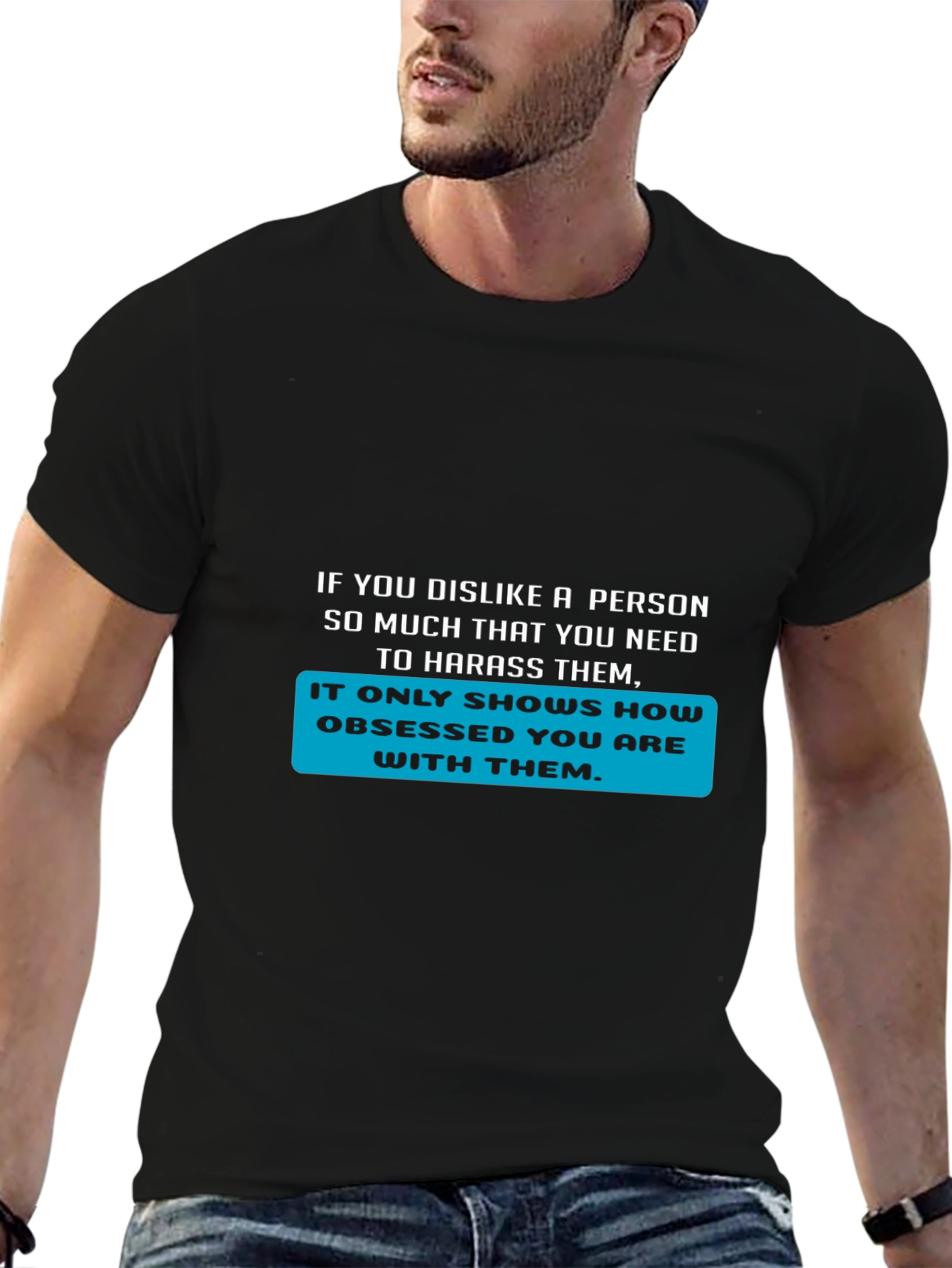 Obsessed Statement T-Shirt - Bold Text Design