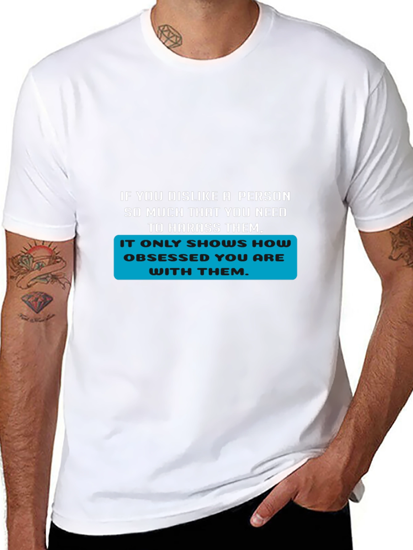 Obsessed Statement T-Shirt - Bold Text Design