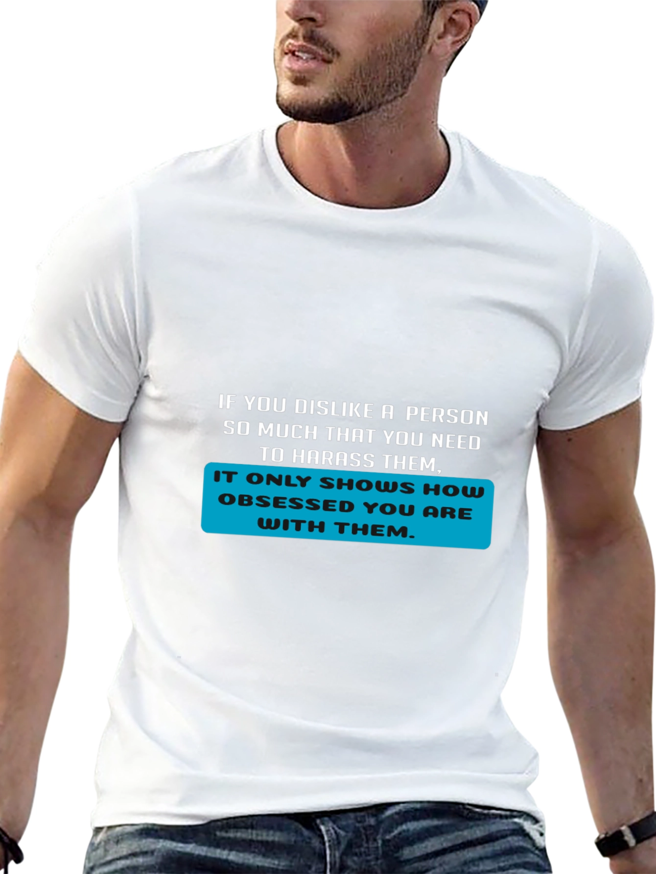 Obsessed Statement T-Shirt - Bold Text Design