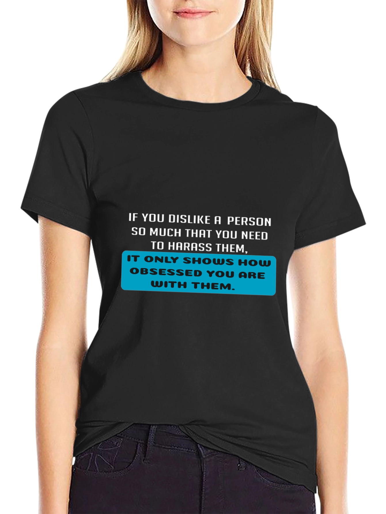 Obsessed Statement T-Shirt - Bold Text Design