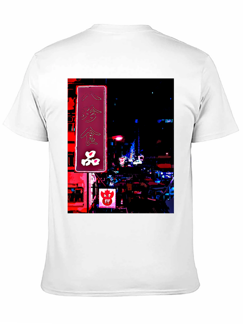 Neon Cityscape Graphic Tee - Urban Style