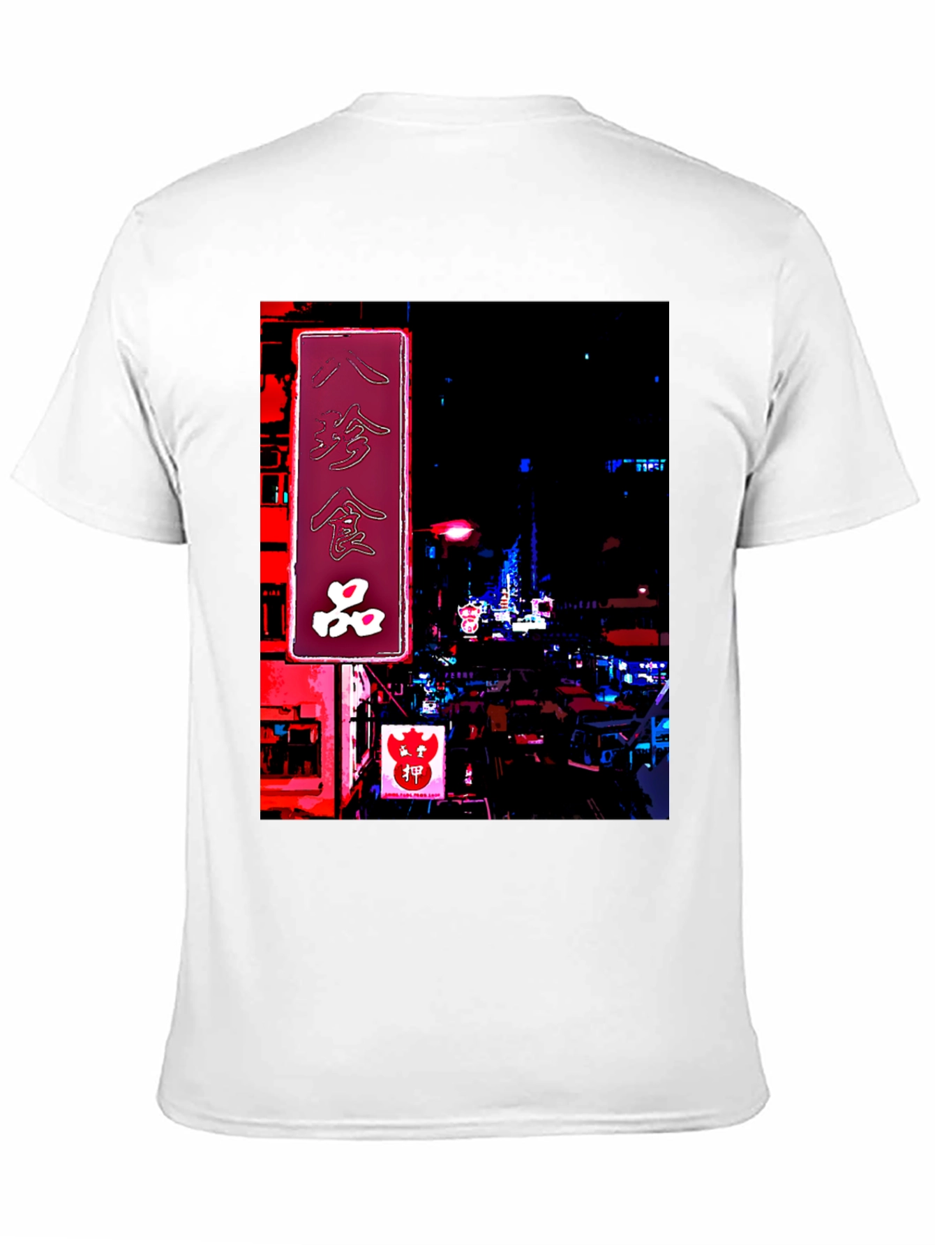Neon Cityscape Graphic Tee - Urban Style