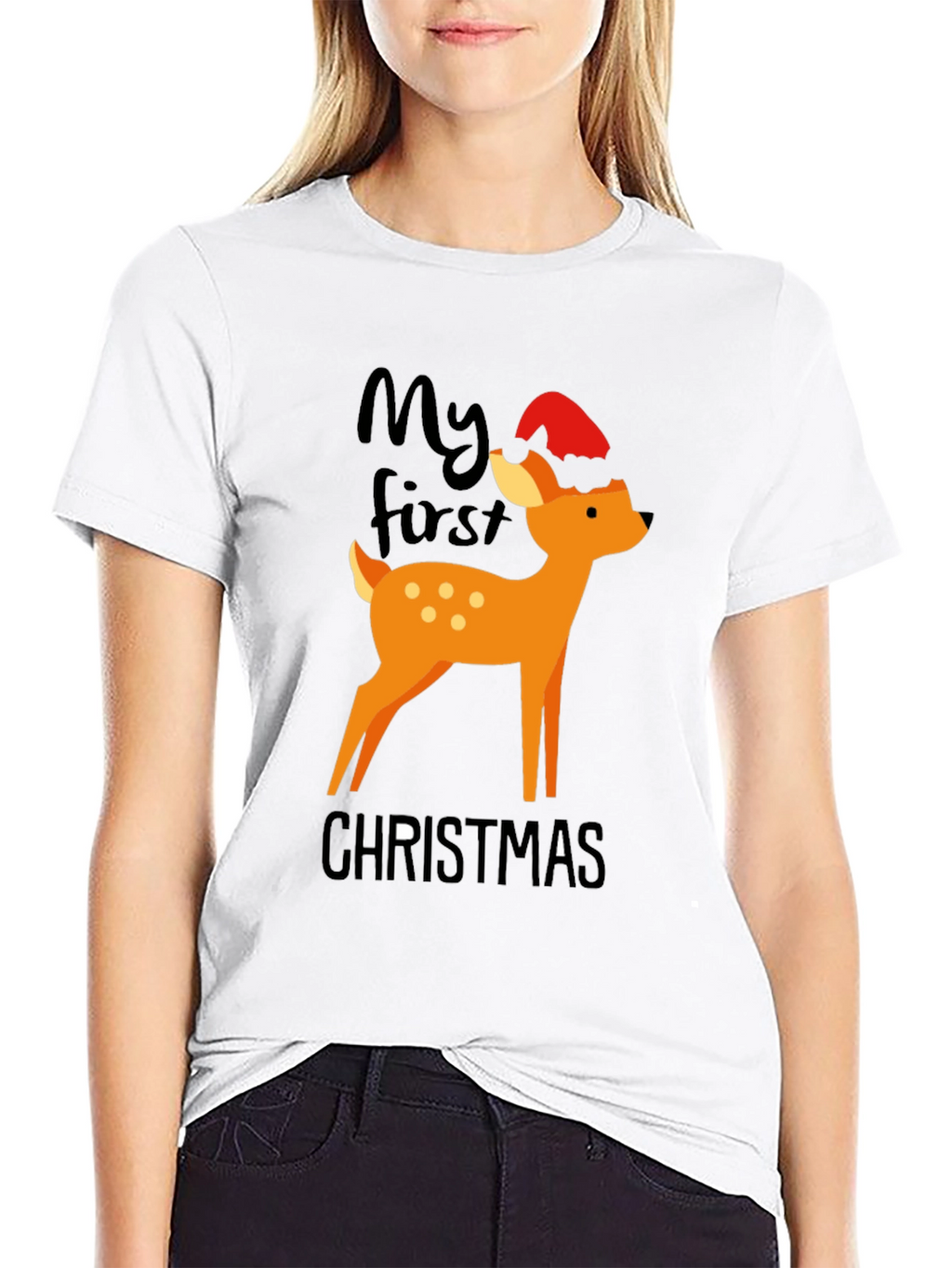 My First Christmas Deer Graphic Tee
