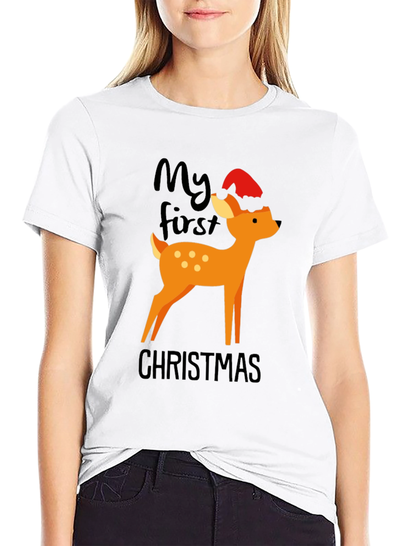 My First Christmas Deer Graphic Tee