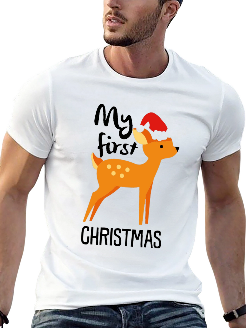 My First Christmas Deer Graphic Tee