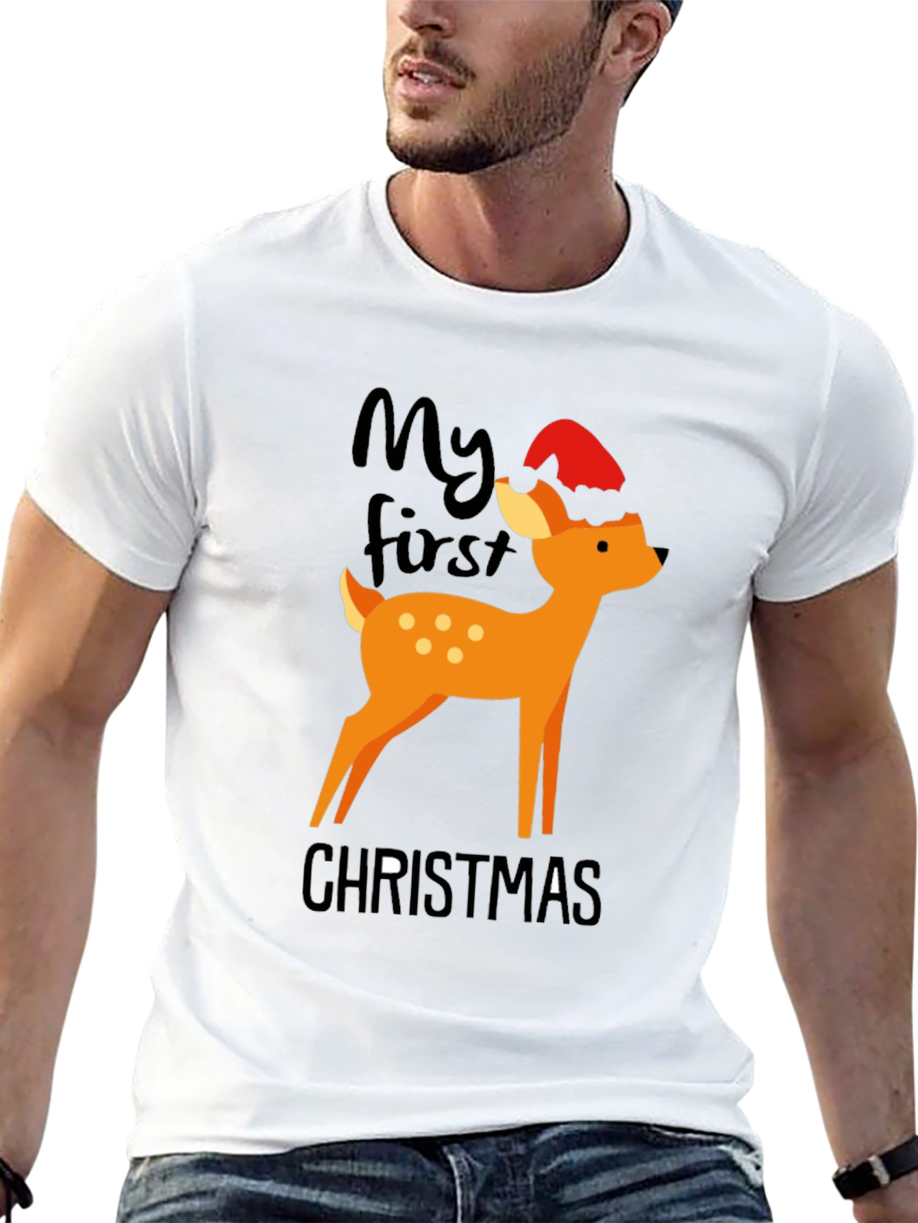 My First Christmas Deer Graphic Tee