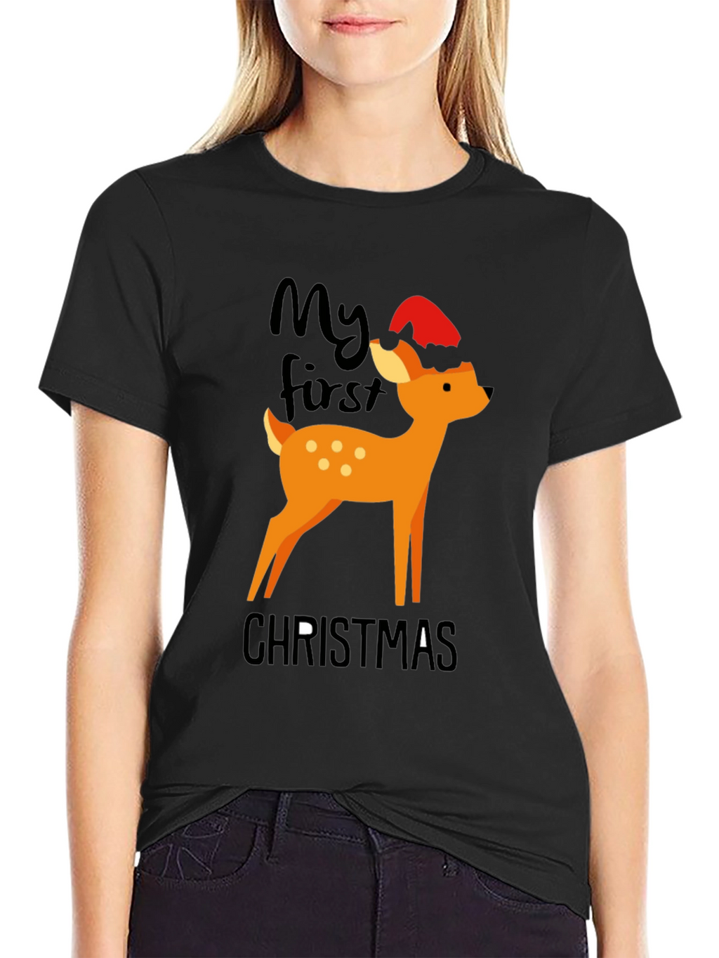 My First Christmas Deer Graphic Tee