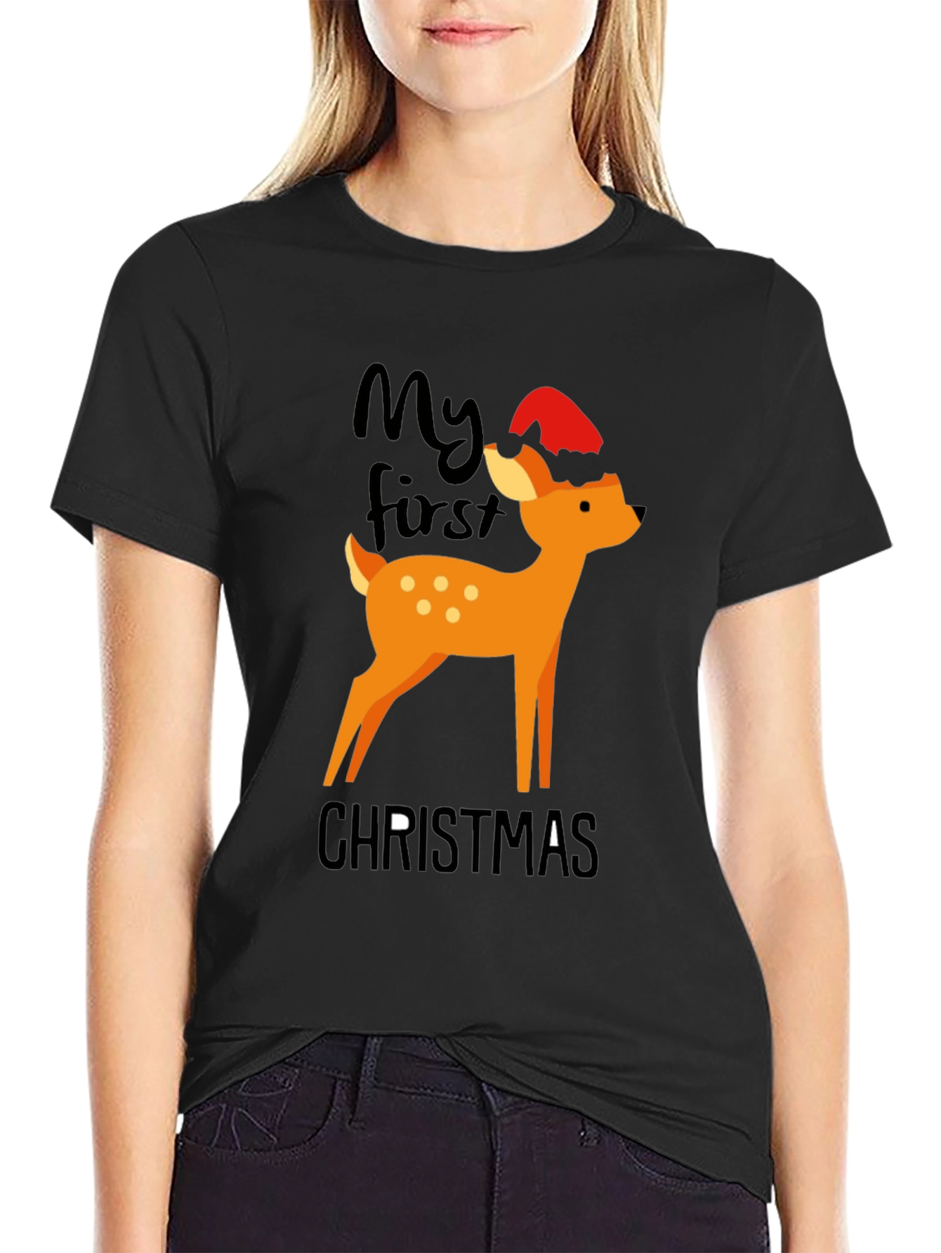 My First Christmas Deer Graphic Tee