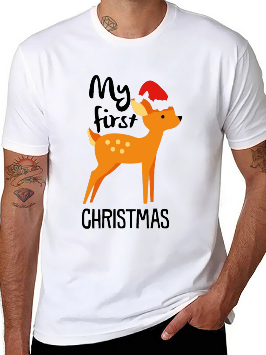 My First Christmas Deer Graphic Tee