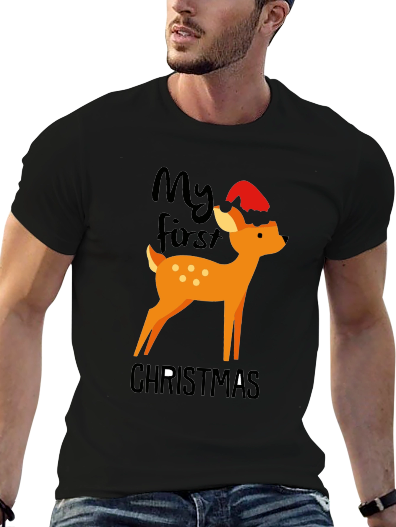 My First Christmas Deer Graphic Tee