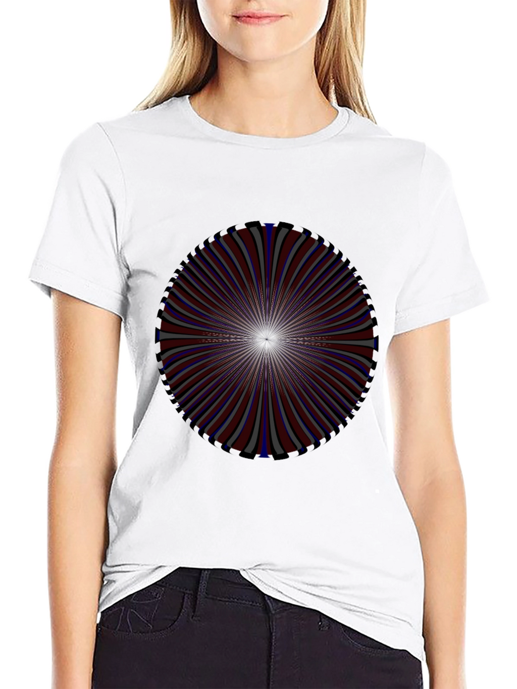 Optical Illusion Graphic Tee - Unique Design