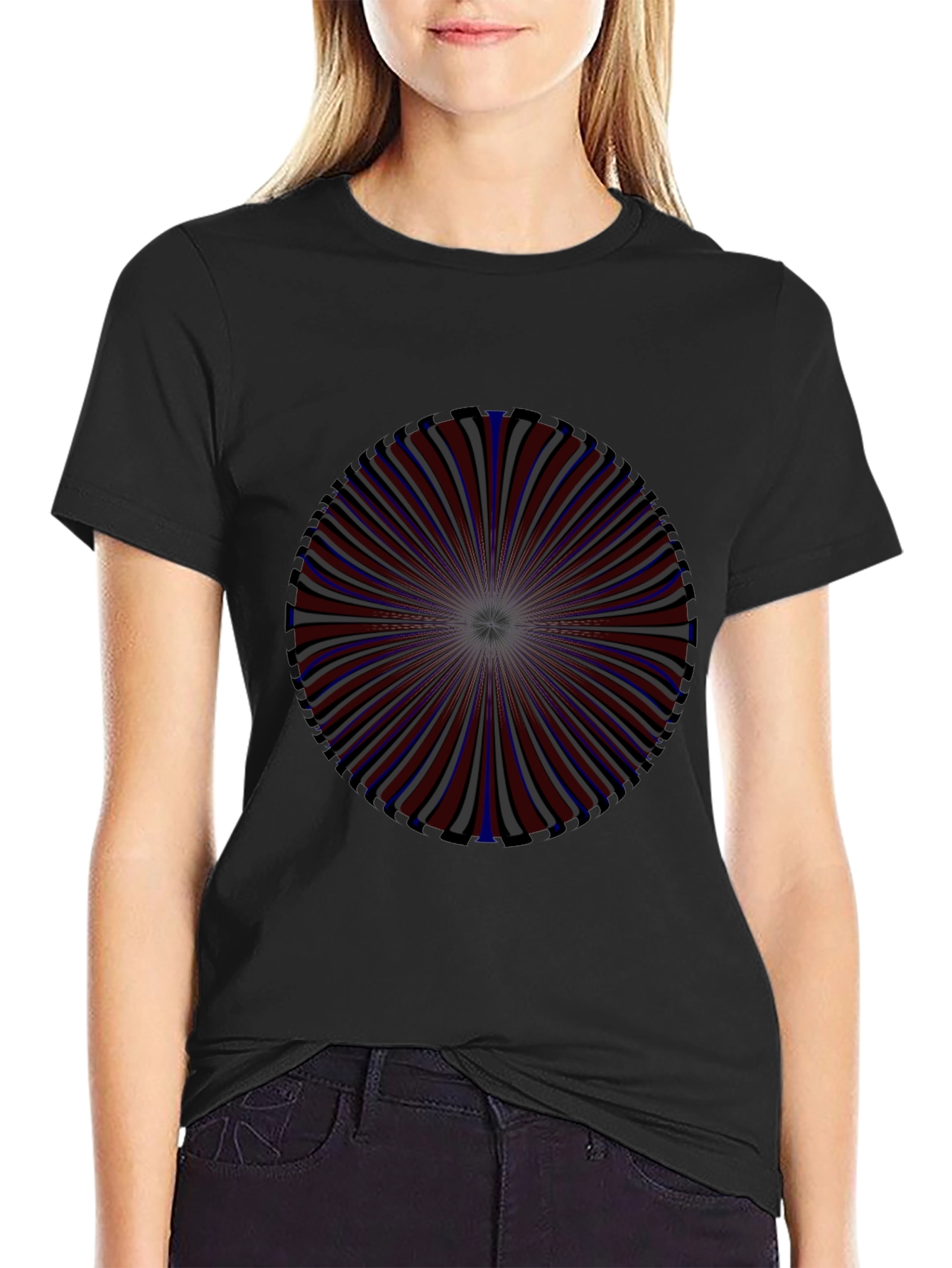 Optical Illusion Graphic Tee - Unique Design