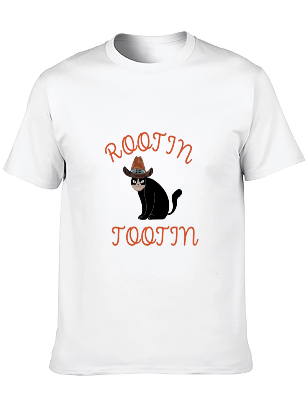 Rootin Tootin Cat T-Shirt - Cowboy Humor