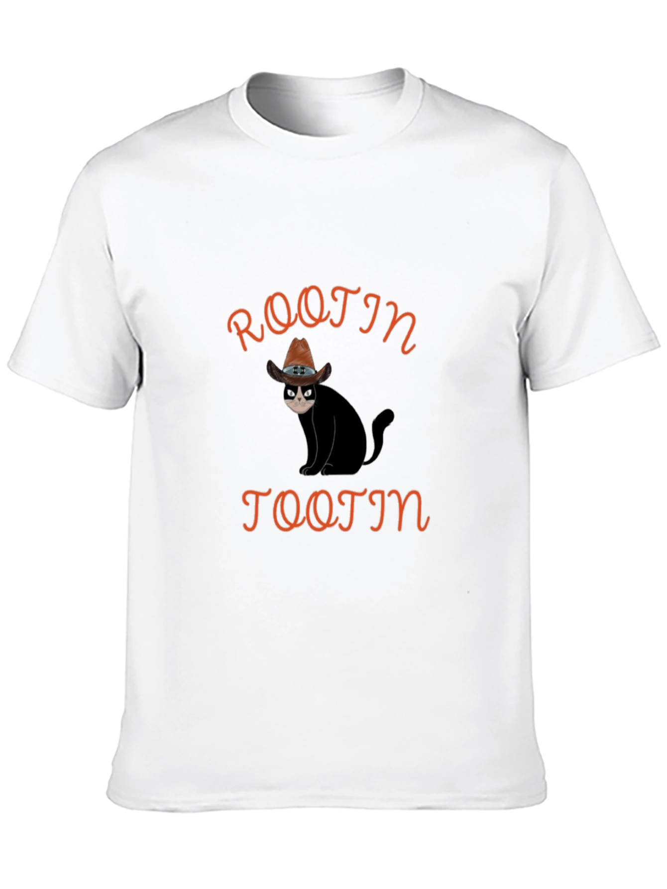 Rootin Tootin Cat T-Shirt - Cowboy Humor