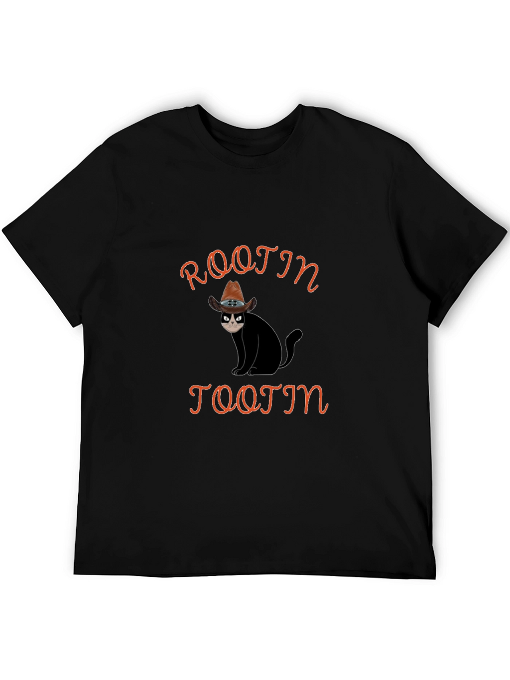 Rootin Tootin Cat T-Shirt - Cowboy Humor
