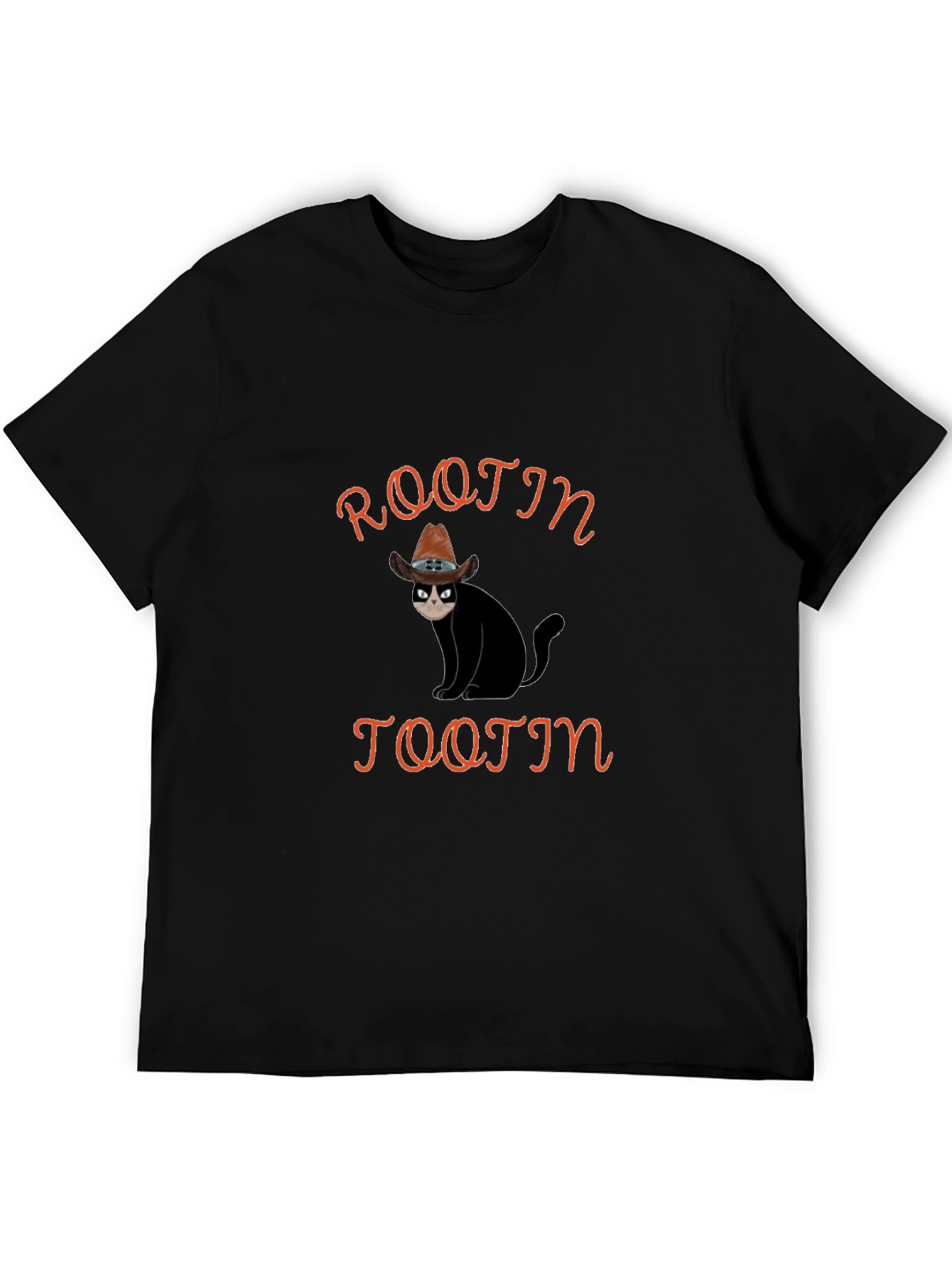 Rootin Tootin Cat T-Shirt - Cowboy Humor