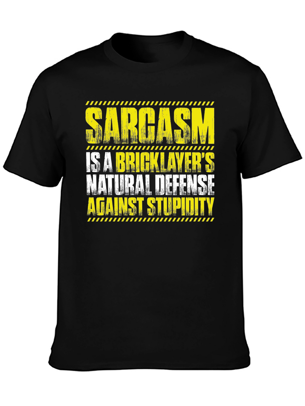 Sarcasm Bricklayers Natural Defense Graphic T-Shirt