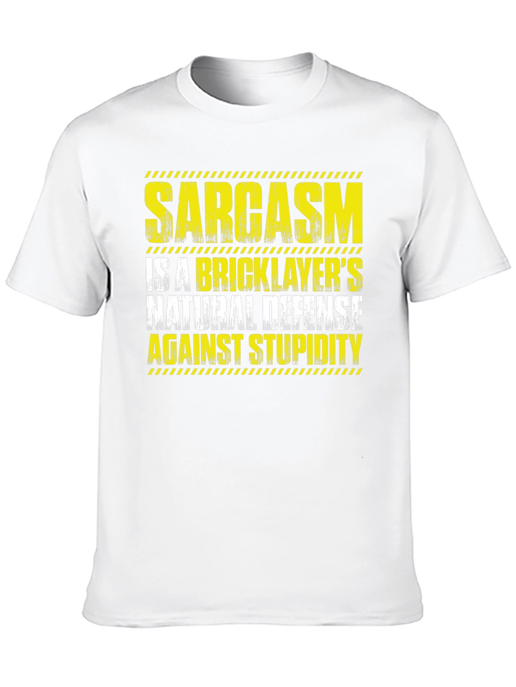 Sarcasm Bricklayers Natural Defense Graphic T-Shirt
