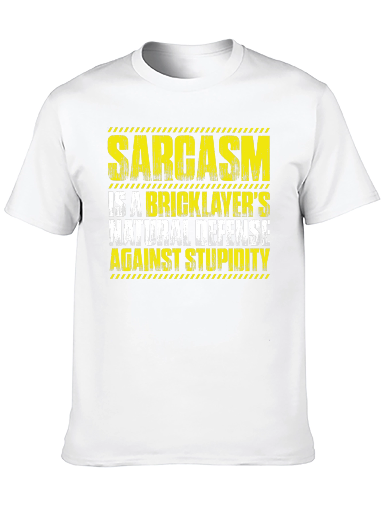 Sarcasm Bricklayers Natural Defense Graphic T-Shirt