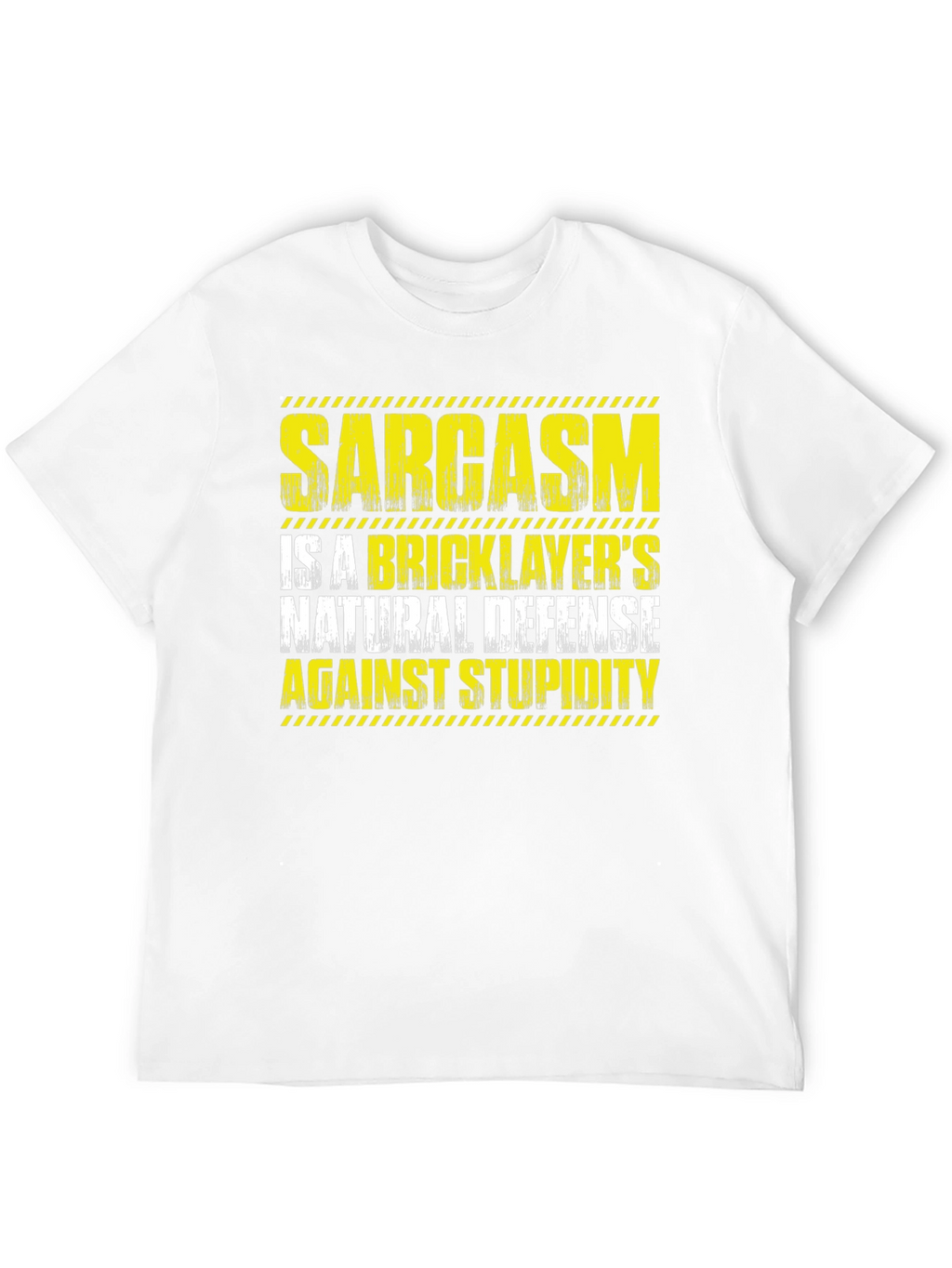 Sarcasm Bricklayers Natural Defense Graphic T-Shirt