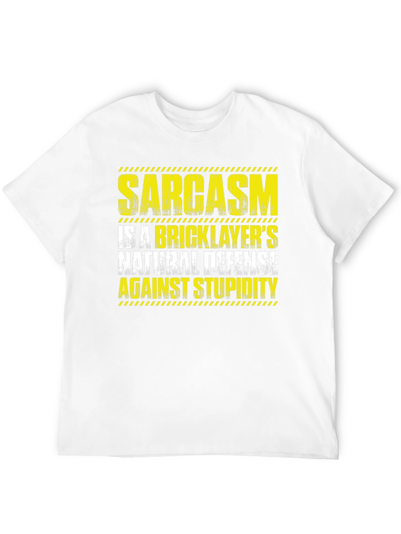 Sarcasm Bricklayers Natural Defense Graphic T-Shirt