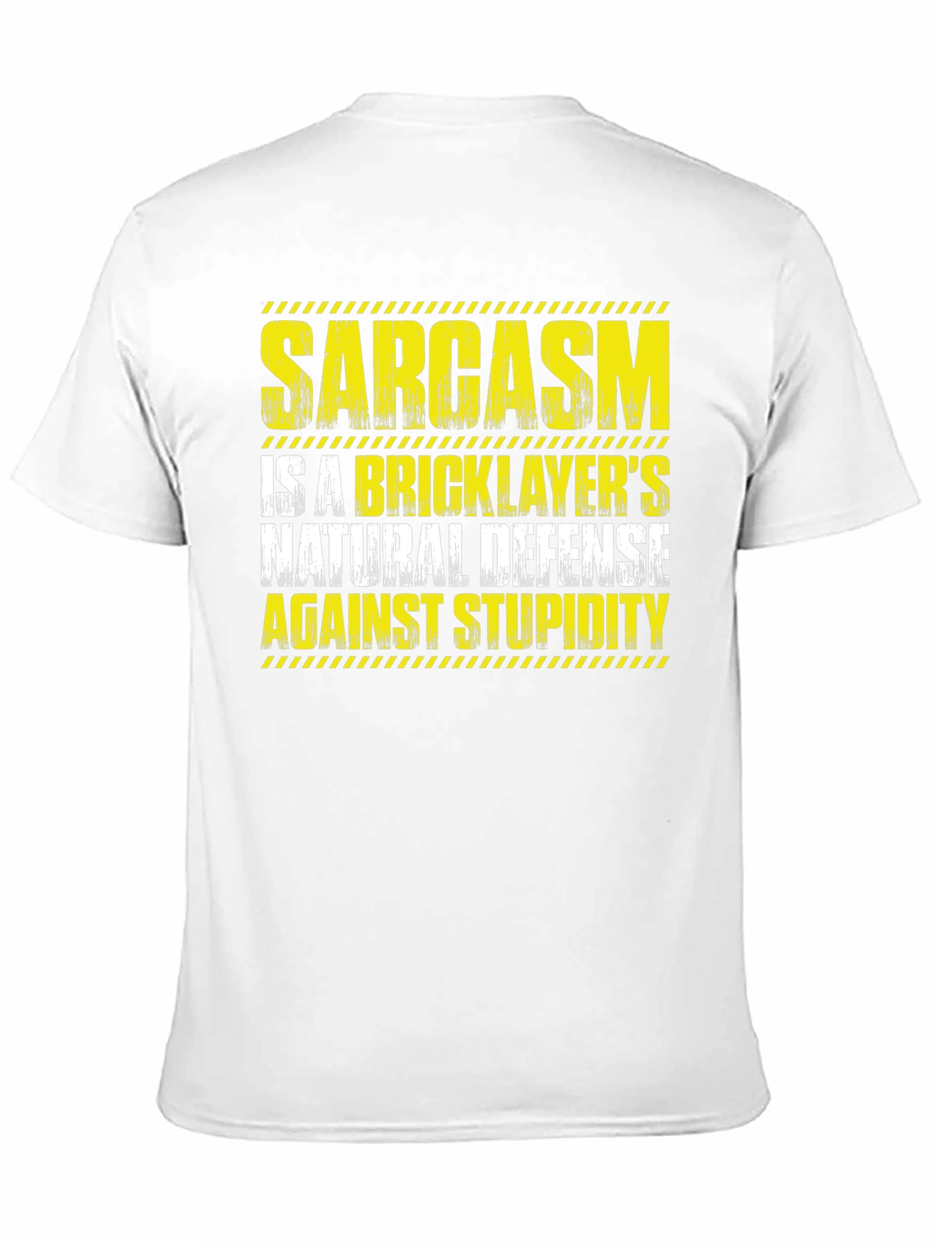 Sarcasm Bricklayers Natural Defense Graphic T-Shirt