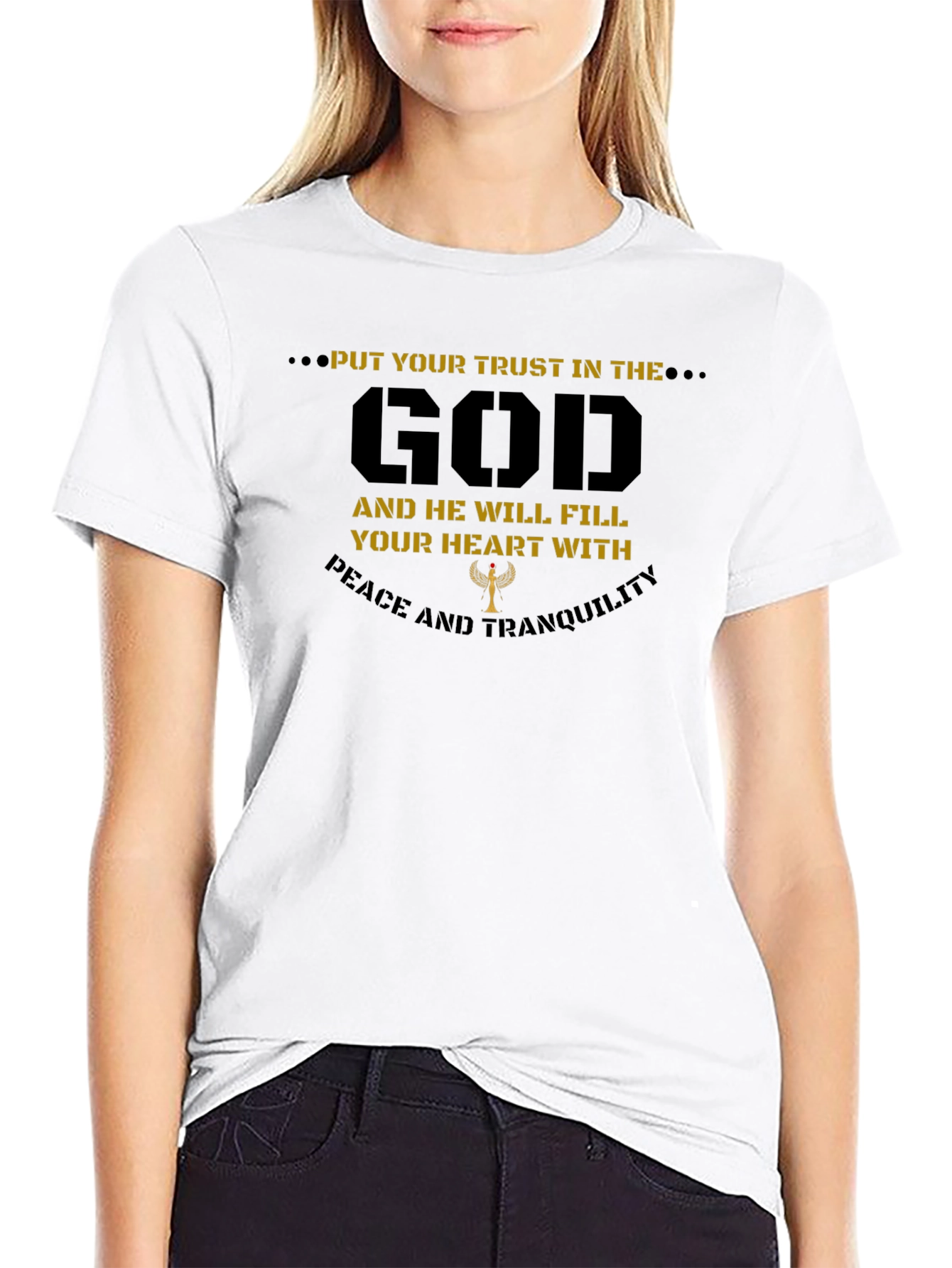Trust in God Graphic T-Shirt - Religious Apparel