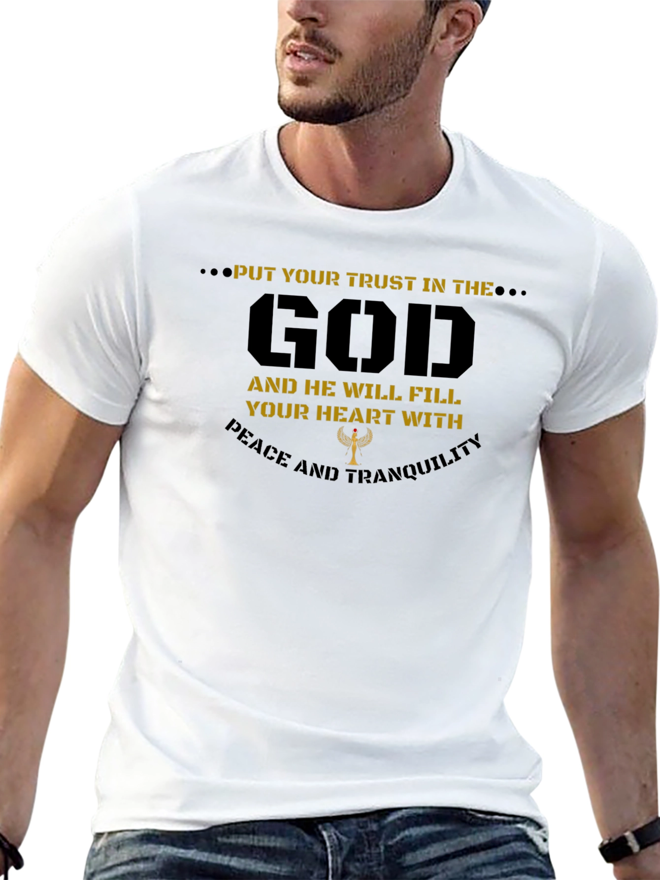 Trust in God Graphic T-Shirt - Religious Apparel
