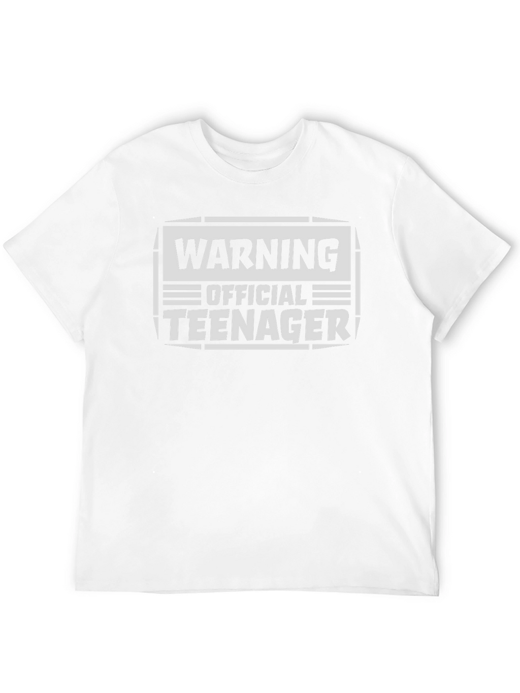 Warning Official Teenager Graphic T-Shirt - Black