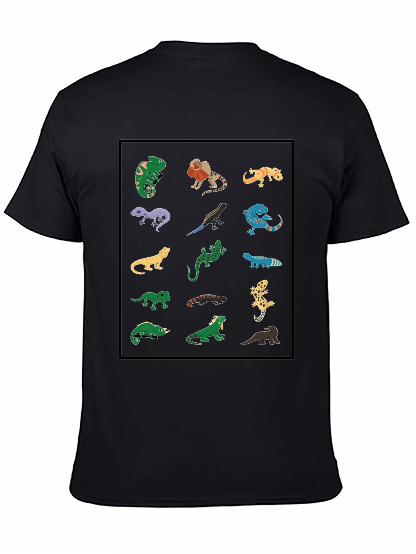 Lizard Variety Graphic Tee - Cool Reptile Print Shirt