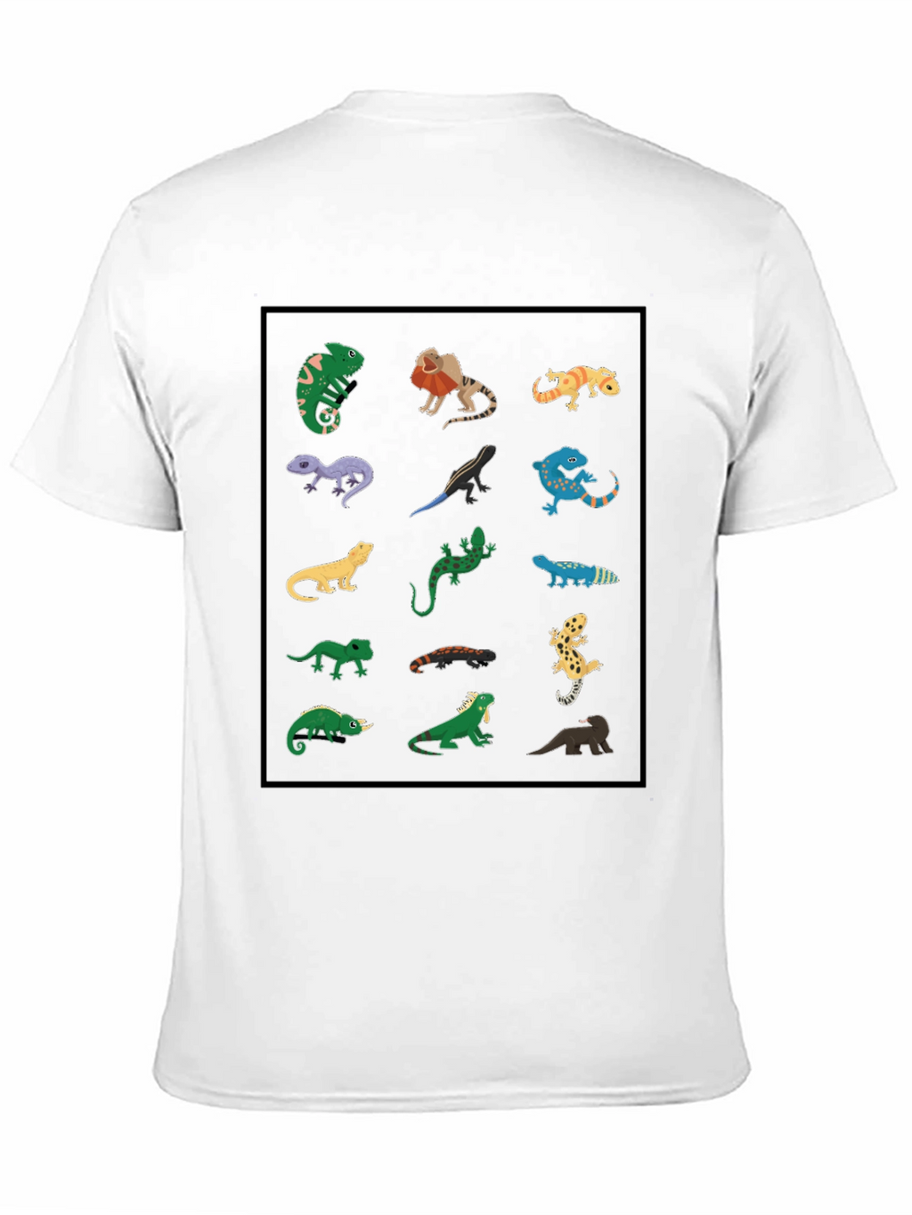 Lizard Variety Graphic Tee - Cool Reptile Print Shirt