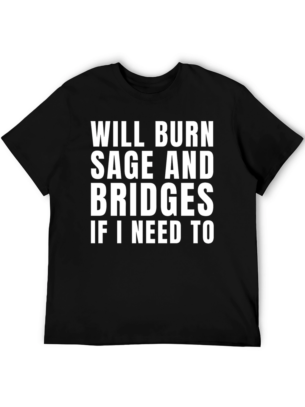 Burn Sage and Bridges Funny Graphic Tee