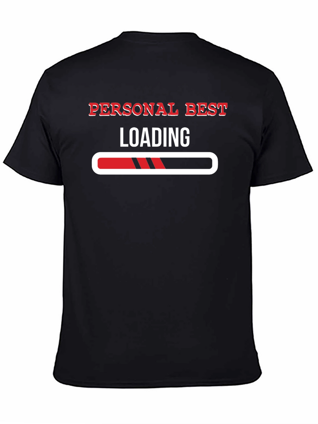 Personal Best Loading Black Graphic Tee