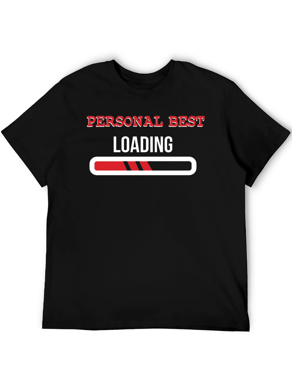 Personal Best Loading Black Graphic Tee