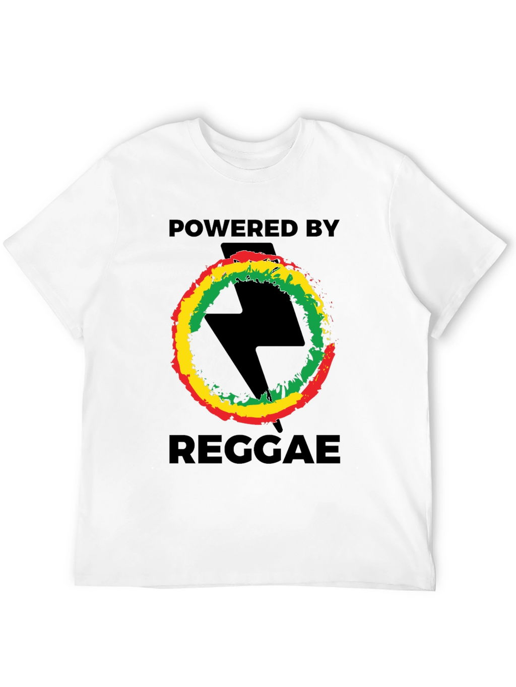 Powered By Reggae T-Shirt - Black
