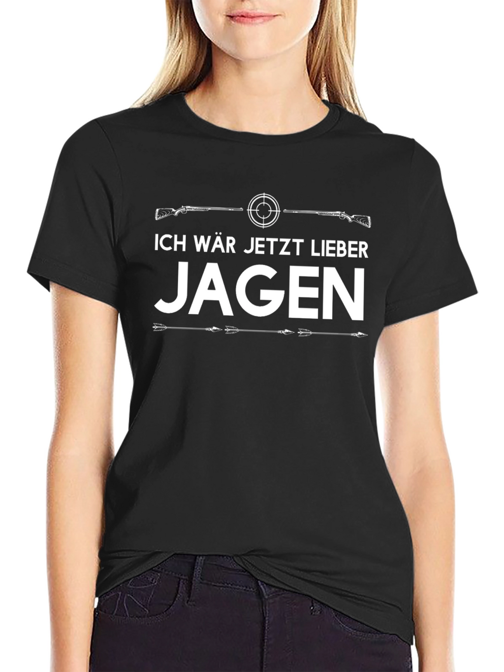 Ich Wär Jetzt Lieber Jagen T-Shirt - Hunting Design