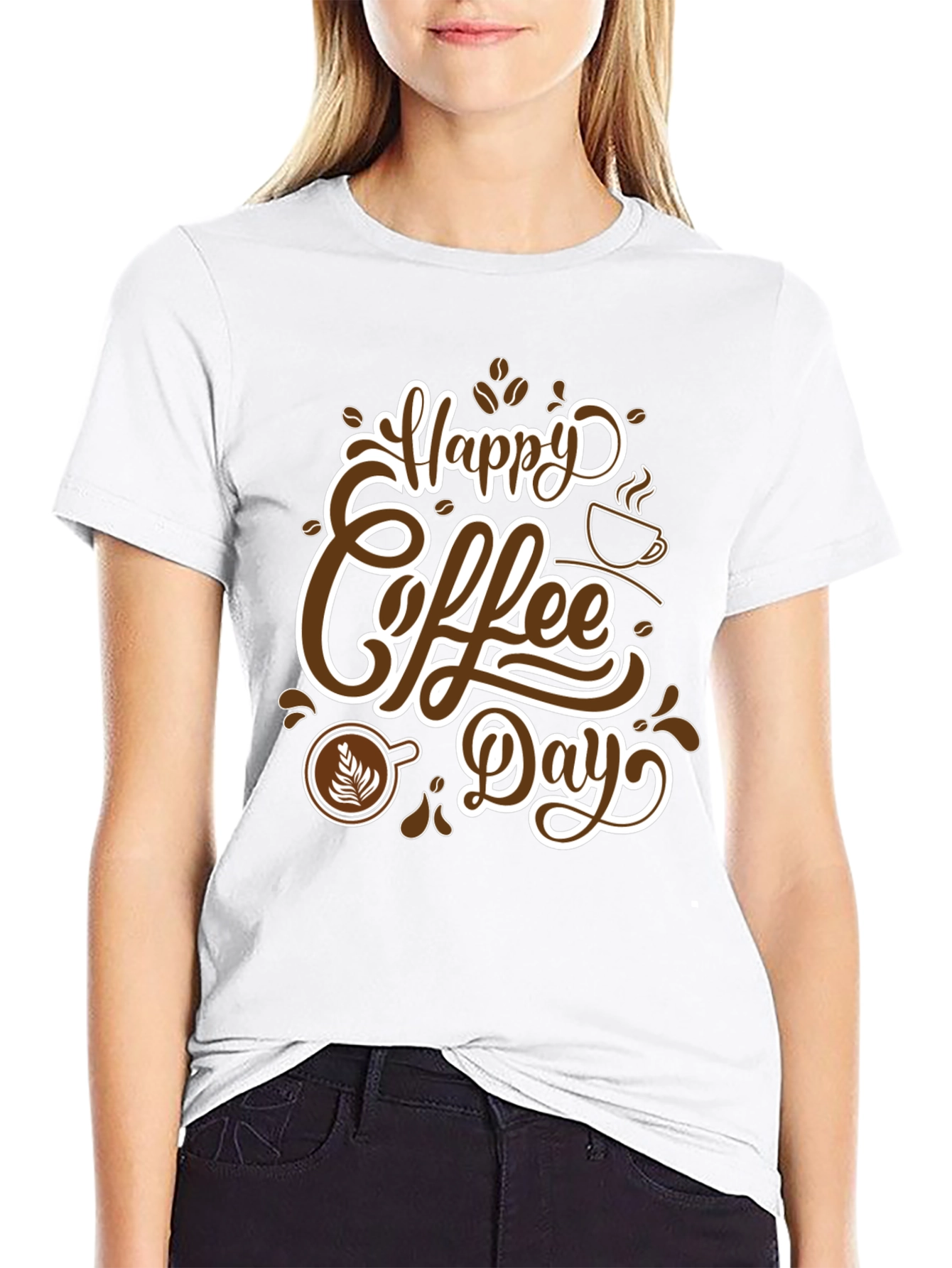 Happy Coffee Day T-Shirt - Stylish Graphic Tee